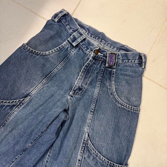 Vintage Auraze Y2K Wide Leg Raver Jeans Baggy Denim - Size 28 x 28